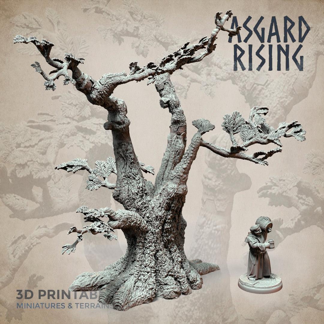 3D Printed Asgard Rising Oak Modular Forest Set 32mm Ragnarok D&D