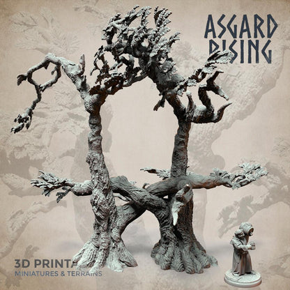 3D Printed Asgard Rising Oak Modular Forest Set 32mm Ragnarok D&D