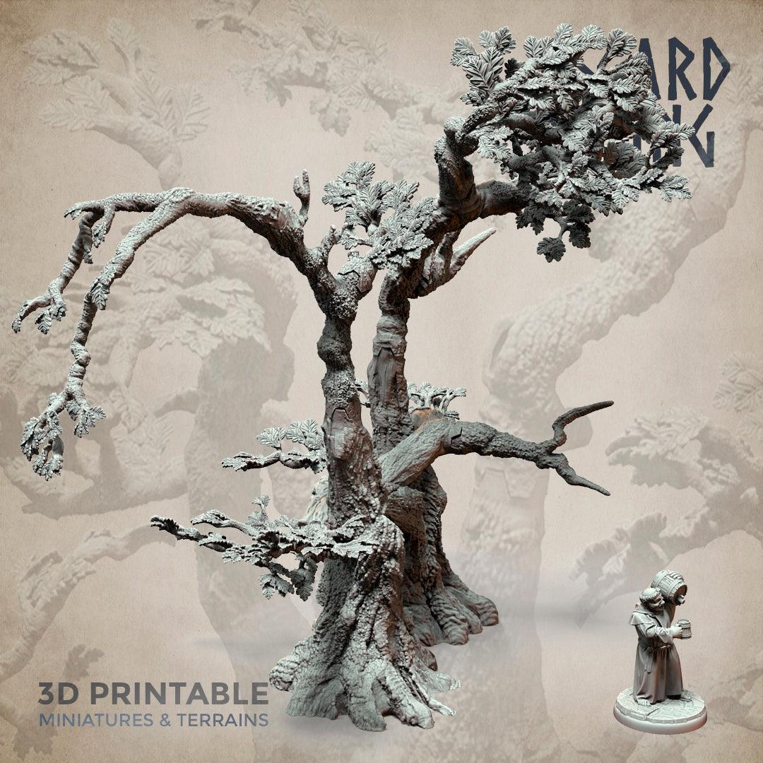 3D Printed Asgard Rising Oak Modular Forest Set 32mm Ragnarok D&D