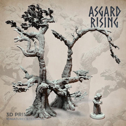 3D Printed Asgard Rising Oak Modular Forest Set 32mm Ragnarok D&D