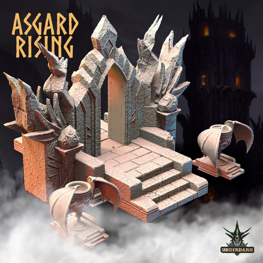 3D Printed Asgard Rising Obsidian Altar 28 32 mm Wargaming DnD