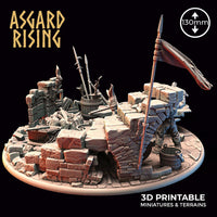 3D Printed Asgard Rising Riddle of Steel Diorama Blacksmith 28mm 32mm Ragnarok D&D