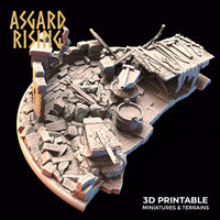 3D Printed Asgard Rising Riddle of Steel Diorama Blacksmith 28mm 32mm Ragnarok D&D