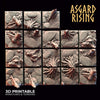 3D Printed Asgard Rising Road Trail Square Base Set 20 25 28 32 mm D&D