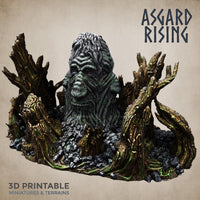3D Printed Asgard Rising Sleeping Hill Giant Terrain 32mm D&D