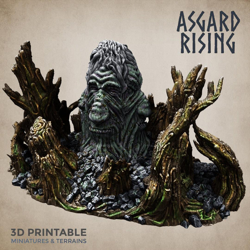 3D Printed Asgard Rising Sleeping Hill Giant Terrain 32mm D&D