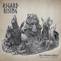 3D Printed Asgard Rising Sleeping Hill Giant Terrain 32mm D&D