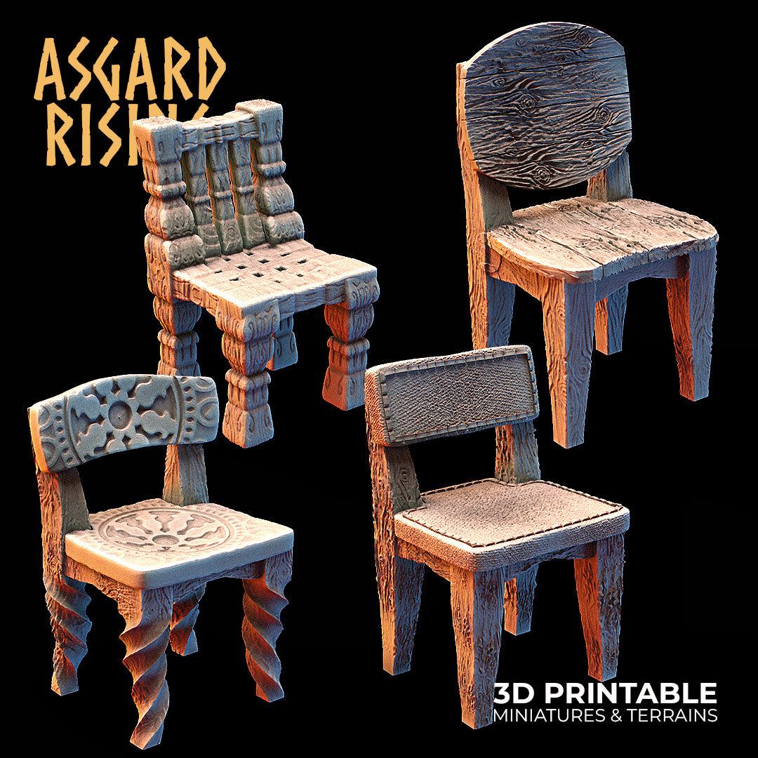 Asgard Rising Tavern Modular Terrain Set – 3D Printed 28mm 32mm D&D
