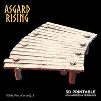 3D Printed Asgard Rising The Coastal Harbor Pier Set 28 32 mm Wargaming DnD