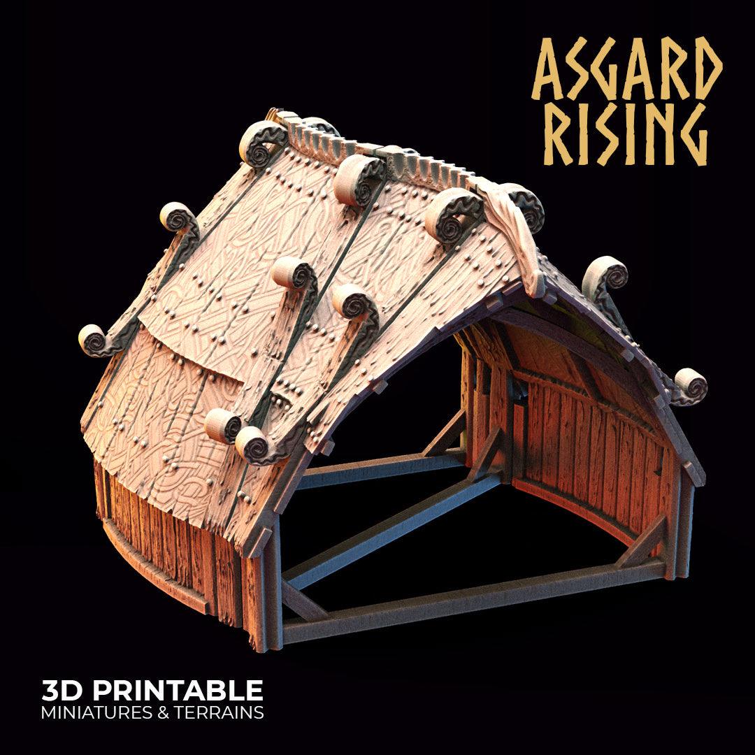 3D Printed Asgard Rising Viking Village Modular Set 28mm - 32mm Ragnarok D&D