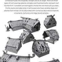 3D Printed Asgard Rising Viking Village Modular Set 28mm - 32mm Ragnarok D&D