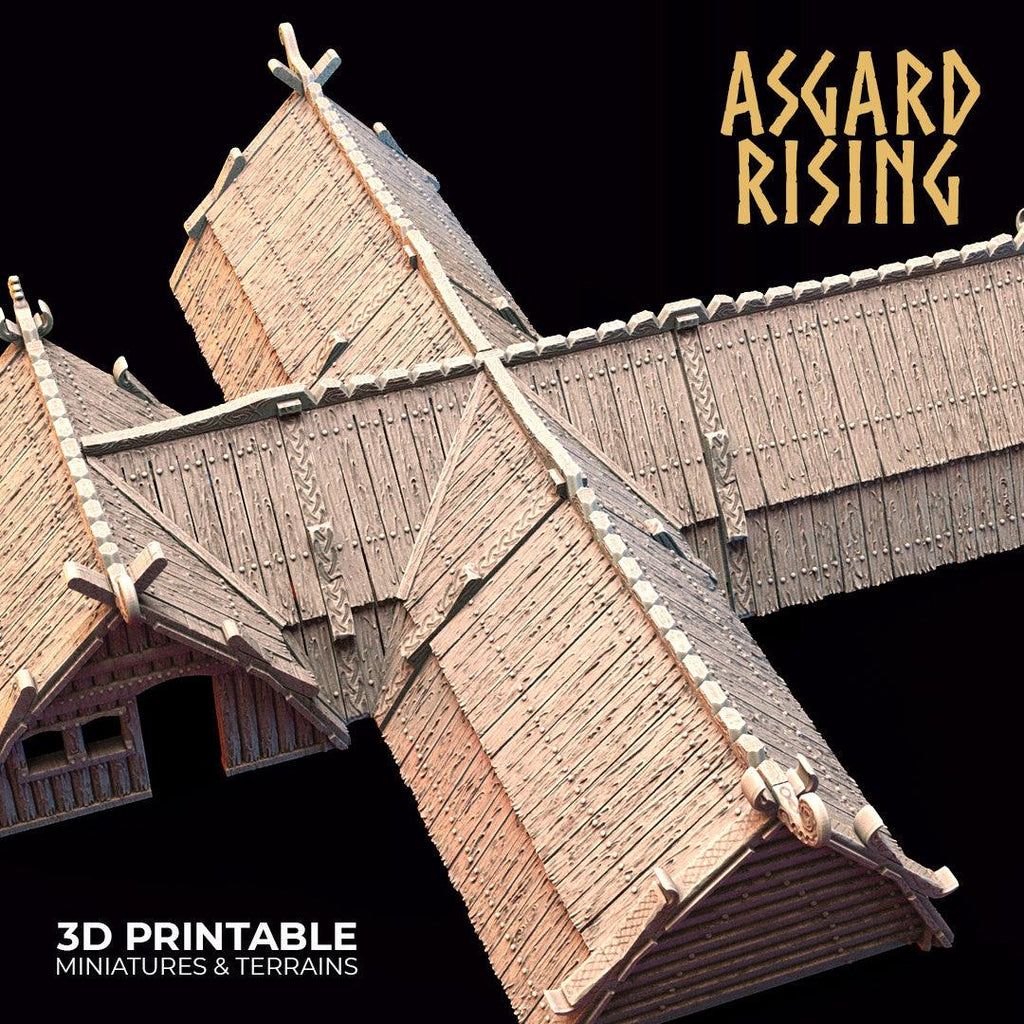 3D Printed Asgard Rising Viking Village Volume 2 Modular Set 28mm - 32mm Ragnarok D&D