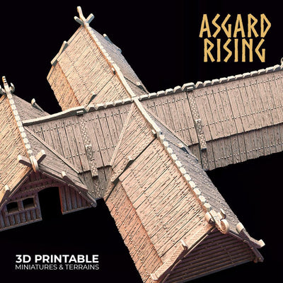 3D Printed Asgard Rising Viking Village Volume 2 Modular Set 28mm - 32mm Ragnarok D&D
