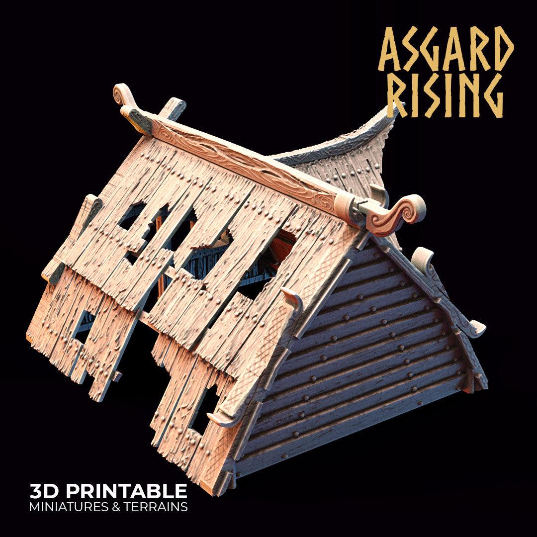 3D Printed Asgard Rising Viking Village Volume 2 Modular Set 28mm - 32mm Ragnarok D&D