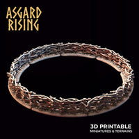 3D Printed Asgard Rising Wattle Fence Set With Gate 28mm - 32mm Ragnarok D&D