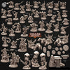 3D Printed Cast n Play 687 Vulcanic Terrain Vulcan Dwarves Set 28mm 32mm D&D
