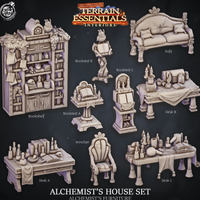 3D Printed Cast n Play Alchemist's House Furniture Terrain Essentials 28mm 32mm D&D