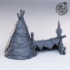 3D Printed Cast n Play - Bandits Tent 28mm 32mm D&D