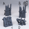 3D Printed Cast n Play - Barricades 28mm 32mm D&D