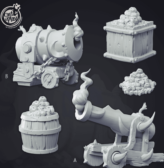 3D Printed Cast n Play - Canon Props 28mm 32mm D&D