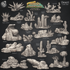 3D Printed Cast n Play Desert Core Set Terrain Essentials Nature 28mm 32mm D&D