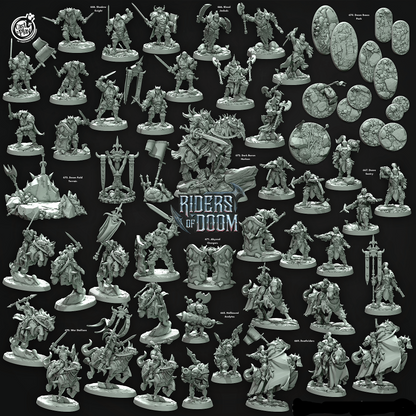 Cast n Play Doomed Field Terrain — Riders of Doom Set – 3D Printed 28mm 32mm D&D