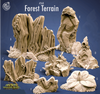 3D Printed Cast n Play Forest Terrain 28mm 32mm D&D