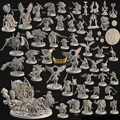 3D Printed Cast n Play High Sanctuary Terrain Shields of Dawn 28mm 32mm D&D