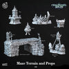 3D Printed Cast n Play Maze Terrain and Props Forgotten Maze 28mm 32mm D&D