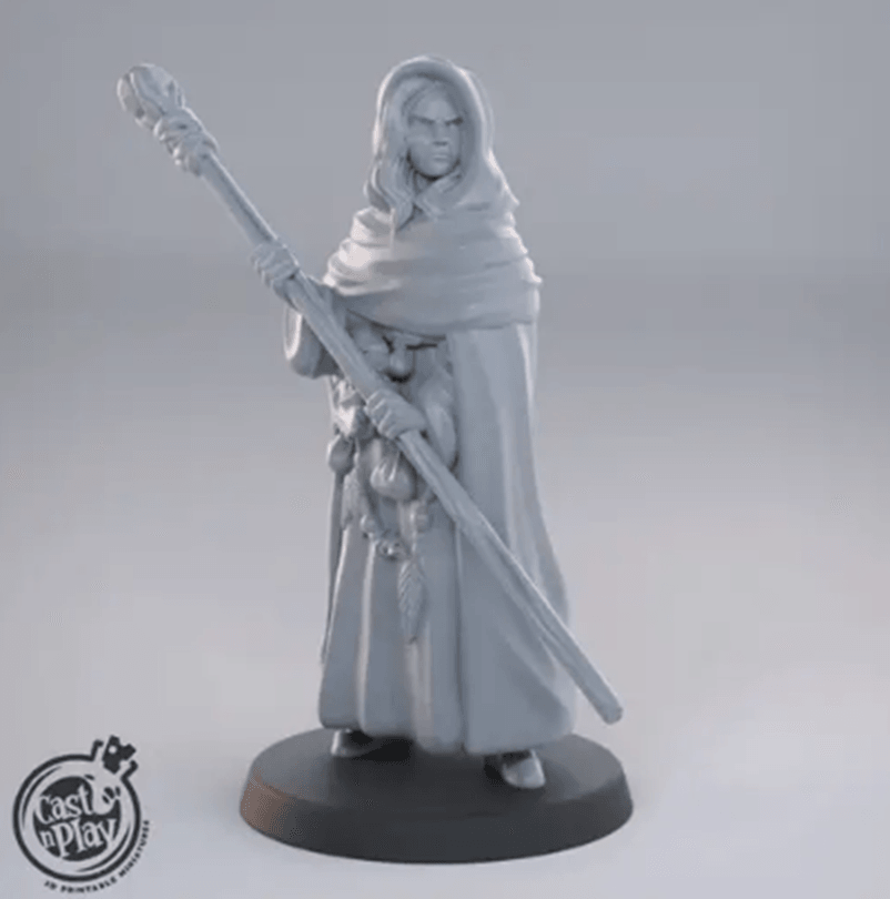 3D Printed Cast n Play - Raistlin 28mm 32mm D&D