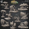 3D Printed Cast n Play Swamp Terrain Trees and more Trees Set Terrain Essentials Nature 28mm 32mm D&D