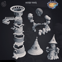 3D Printed Cast n Play Wizard's Tower Kingdom Of Thamarya 28mm 32mm D&D