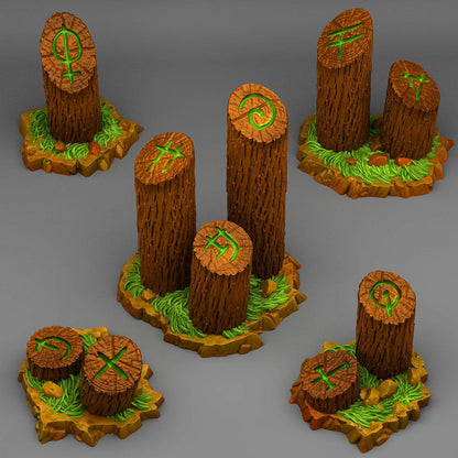 3D Printed Fantastic Plants and Rocks Mystical Tree Trunk 28mm - 32mm D&D Wargaming
