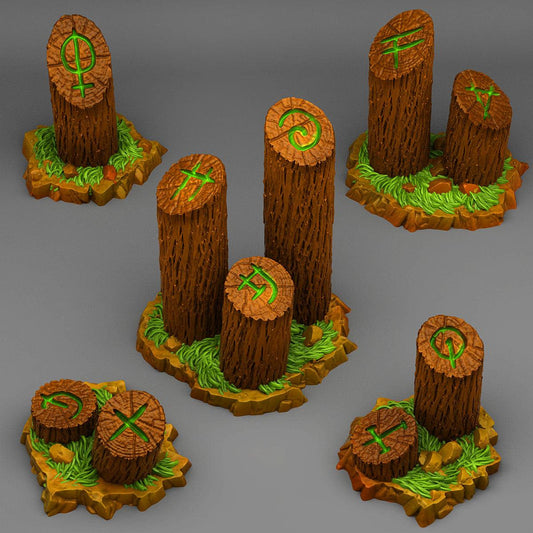 3D Printed Fantastic Plants and Rocks Mystical Tree Trunk 28mm - 32mm D&D Wargaming