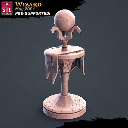 3D Printed STL Miniatures Wizard Set 28 - 32mm War Gaming D&D
