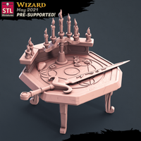 3D Printed STL Miniatures Wizard Set 28 - 32mm War Gaming D&D