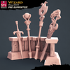 3D Printed STL Miniatures Wizard Set 28 - 32mm War Gaming D&D