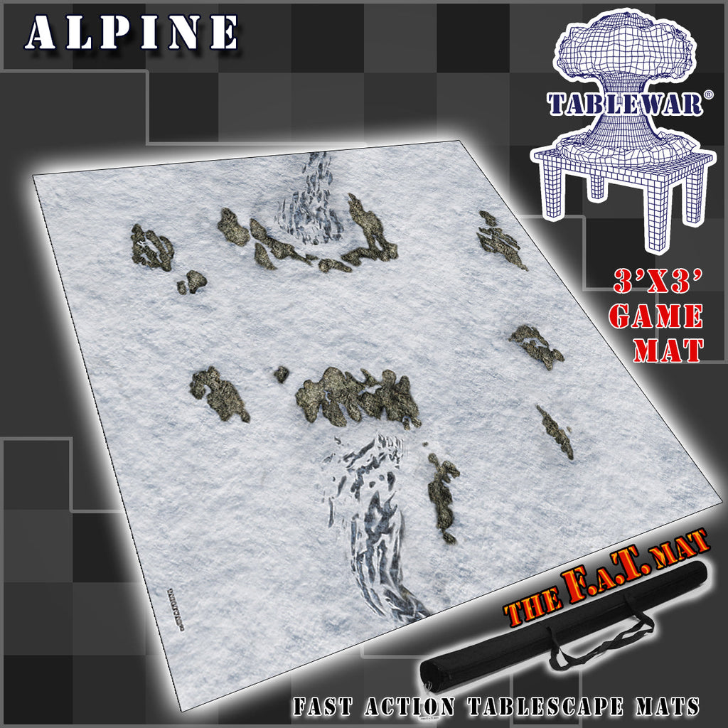 3x3 'Alpine' F.A.T. Mat Battle Gaming Mat