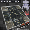 3x3 'Intersection' F.A.T. Mat Battle Gaming Mat