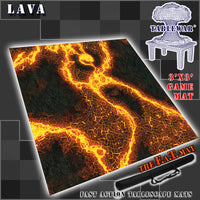 3x3 'Lava Planet' F.A.T. Mat Battle Gaming Mat