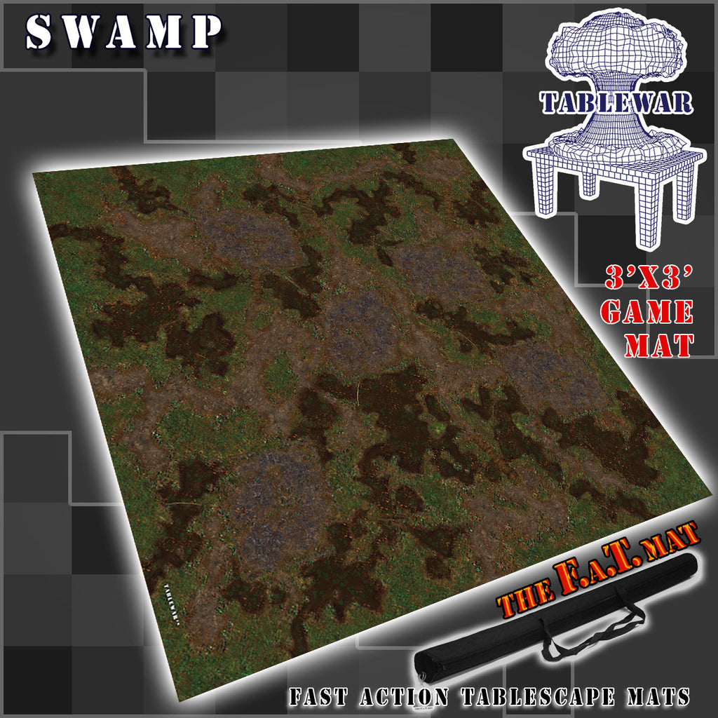 3x3 'Swamp' F.A.T. Mat Battle Gaming Mat