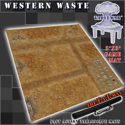 3x3 'Western Waste' F.A.T. Mat Battle Gaming Mat