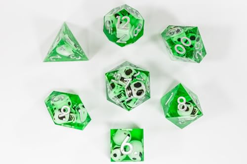 Sharp Edge Mystery Dice | Hand-Poured Resin D&D Dice by 1985 Games