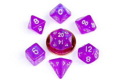 10mm Mini Polyhedral Dice Set | Pocket-Sized RPG Dice for Gaming Anywhere