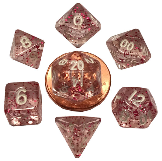 10mm Mini Polyhedral Dice Set | Pocket-Sized RPG Dice for Gaming Anywhere