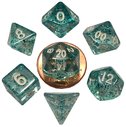 10mm Mini Polyhedral Dice Set | Pocket-Sized RPG Dice for Gaming Anywhere