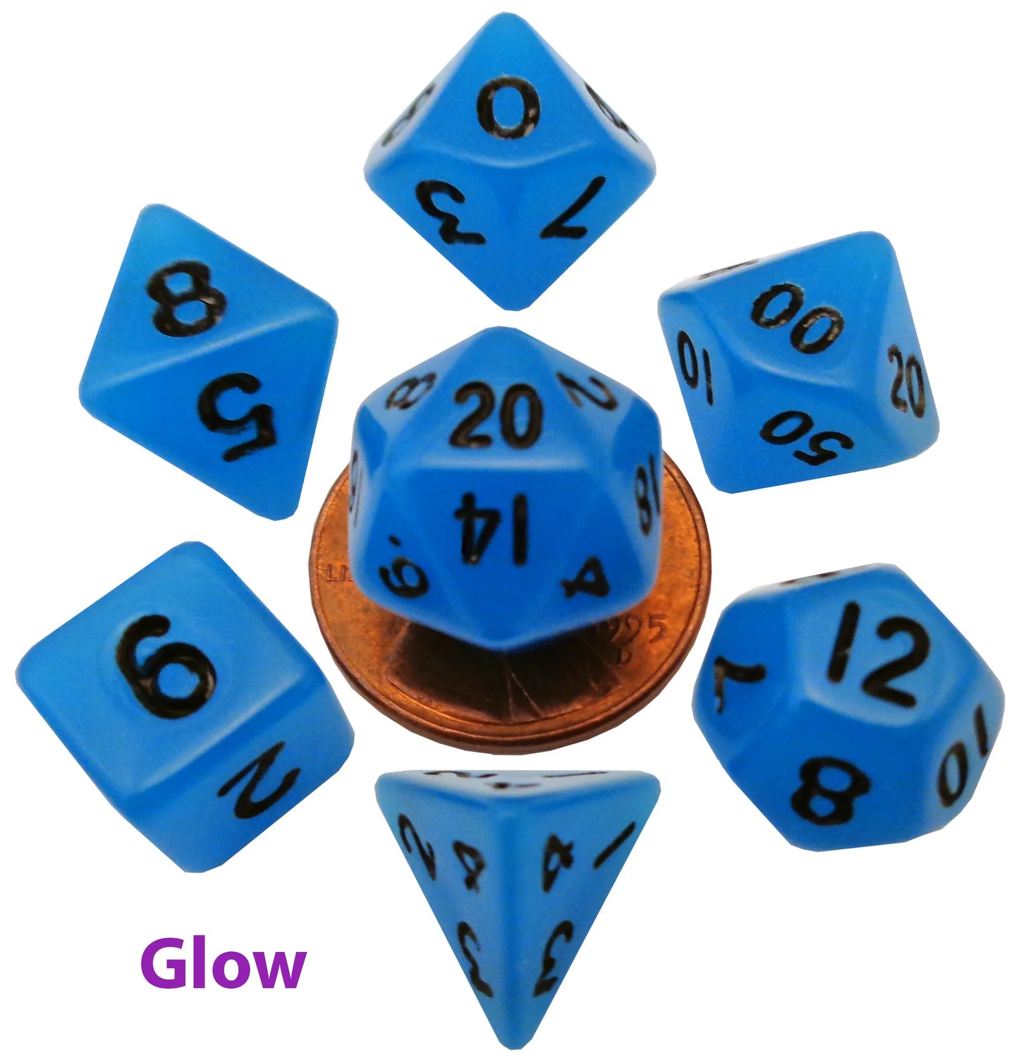 10mm Mini Polyhedral Dice Set | Pocket-Sized RPG Dice for Gaming Anywhere