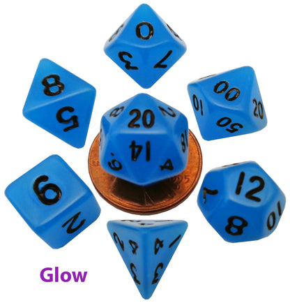 10mm Mini Polyhedral Dice Set | Pocket-Sized RPG Dice for Gaming Anywhere