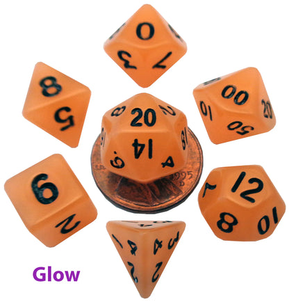 10mm Mini Polyhedral Dice Set | Pocket-Sized RPG Dice for Gaming Anywhere