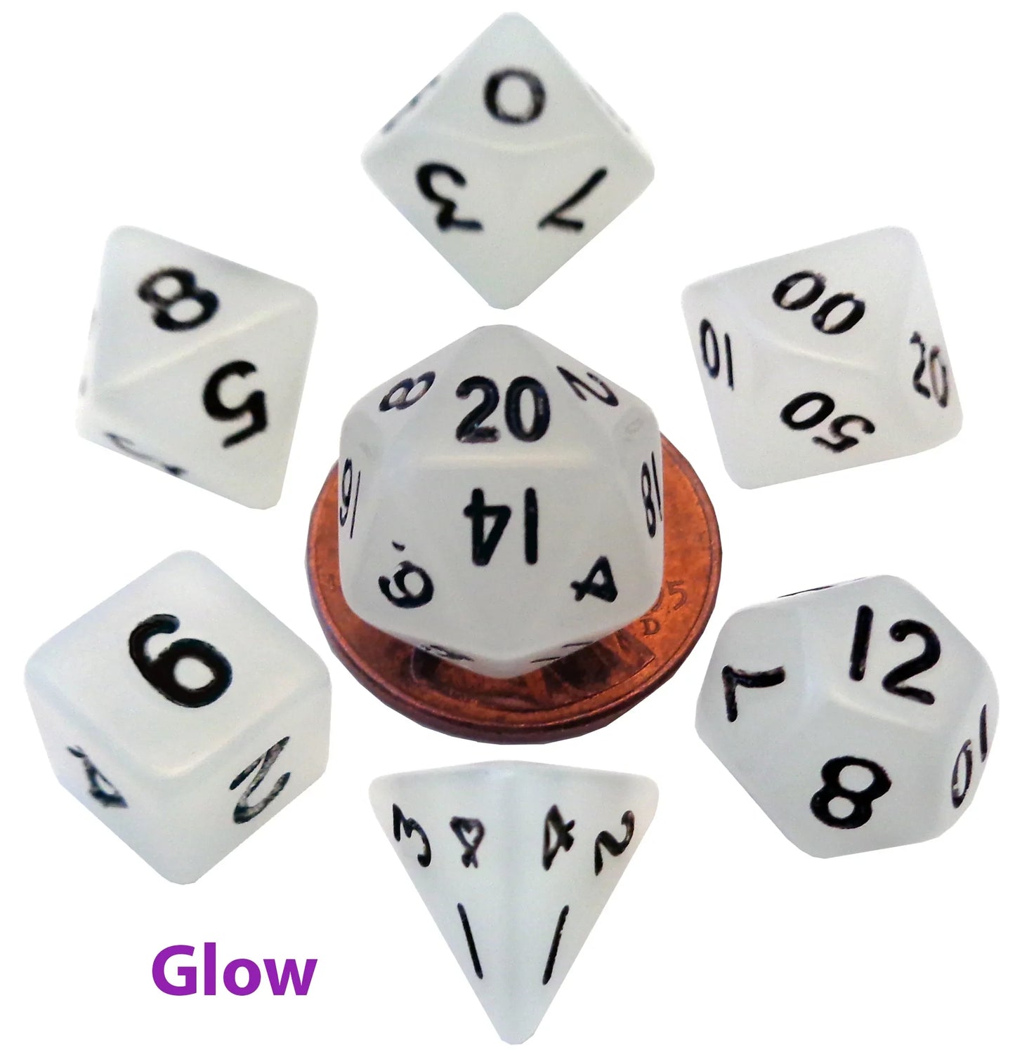 10mm Mini Polyhedral Dice Set | Pocket-Sized RPG Dice for Gaming Anywhere